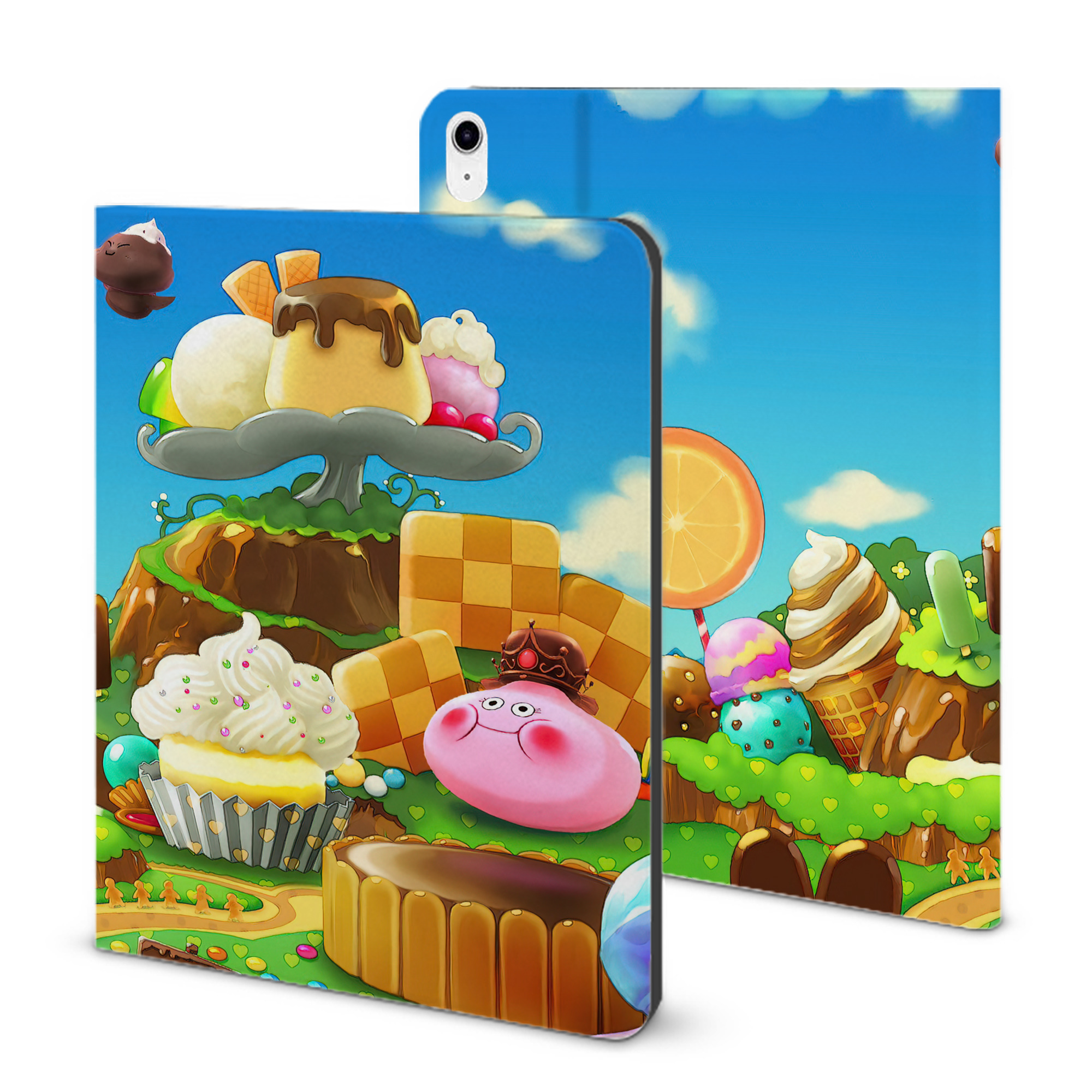 （画像用） ドラゴンクエスト Doragon Kuesuto Dragon Quest IPad ケース ブック型 PUレザー TPU 耐衝撃 軽量 薄型 ペン収納なし 全面保護 IPad 各モデル対応